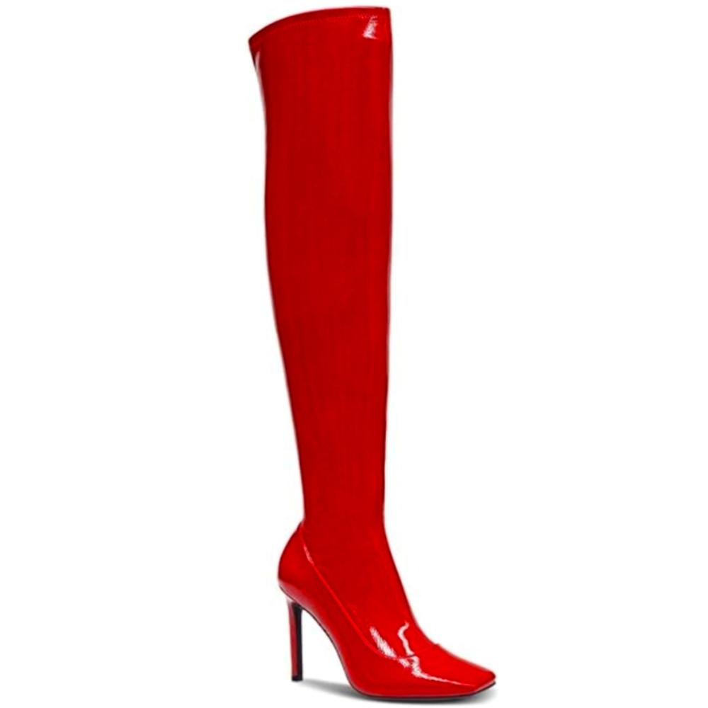 INC Womens KEENAHP SQUARE TOE DRESSY Knee-High Boots (RED) NEW WITH OUT BOX